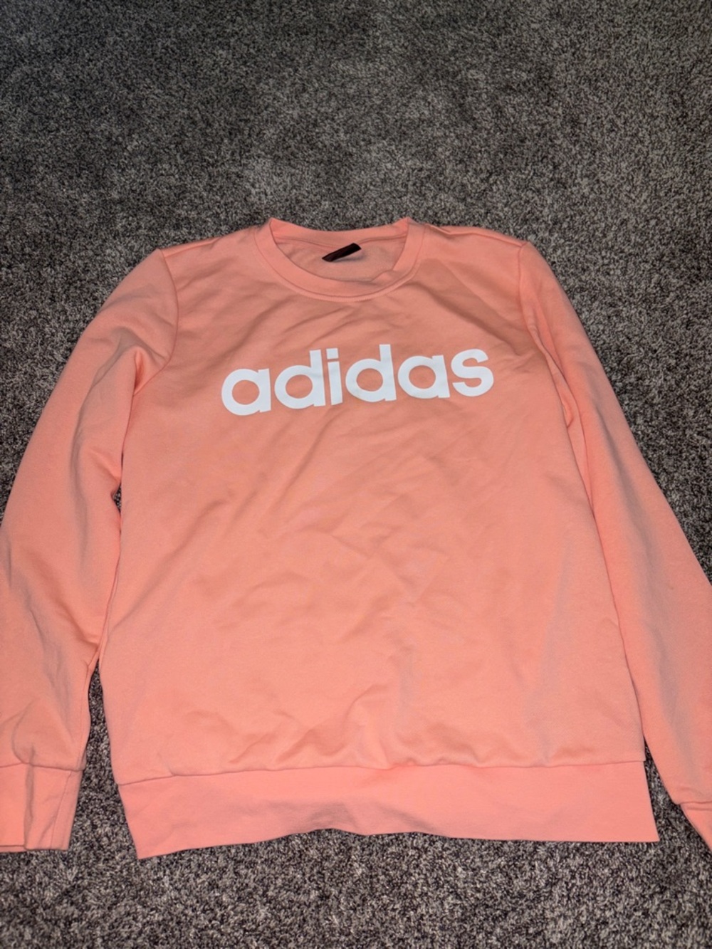 adidas Peach Crewneck with White Logo